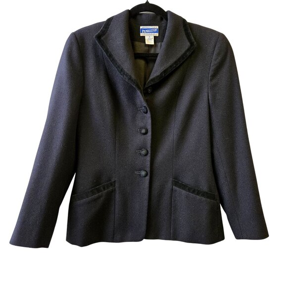 Pendleton  6 Old Money Quiet Luxury Virgin Wool Office Professional Blazer Jacke - Picture 1 of 12
